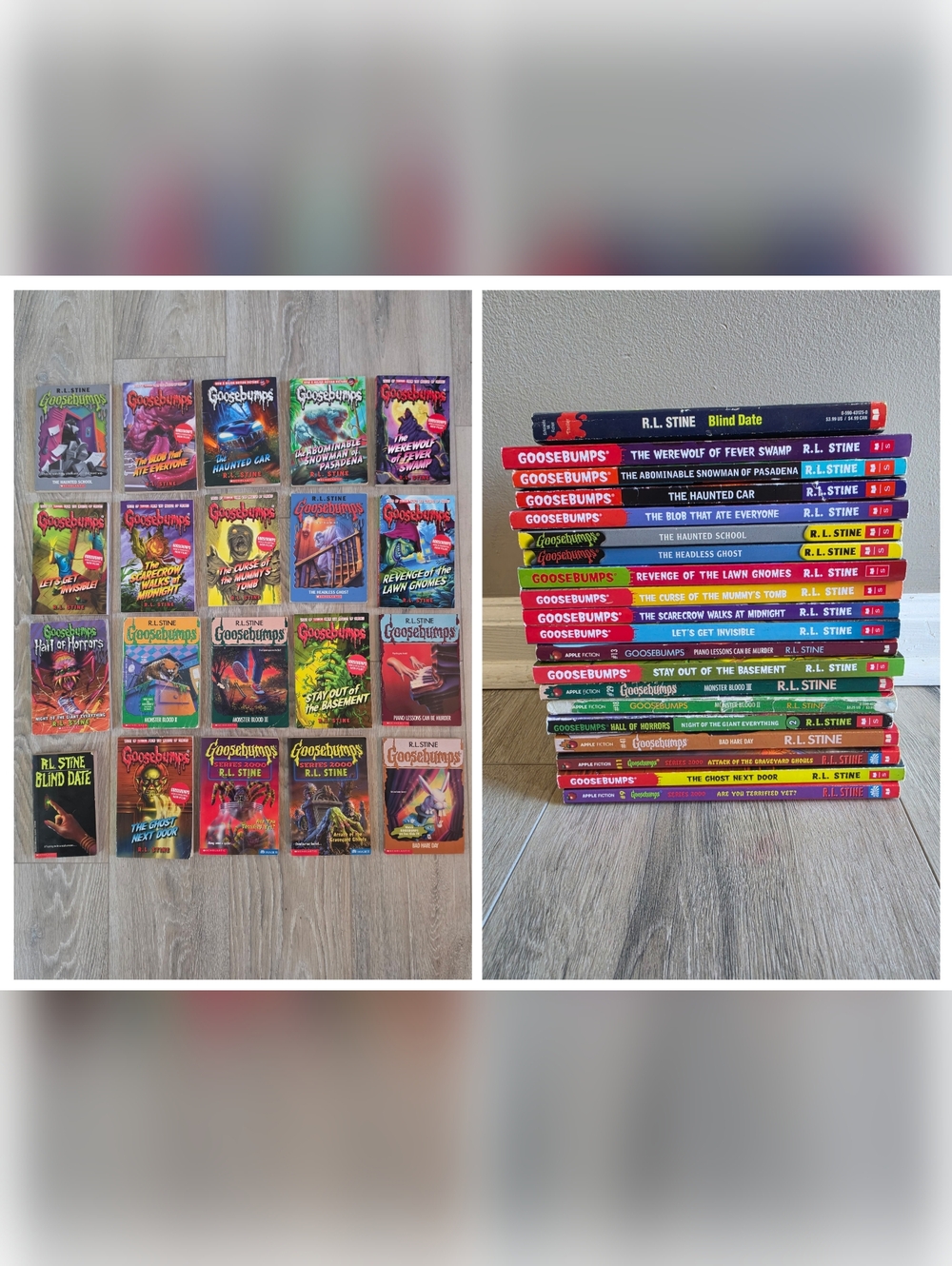 Vintage Goosebumps Books